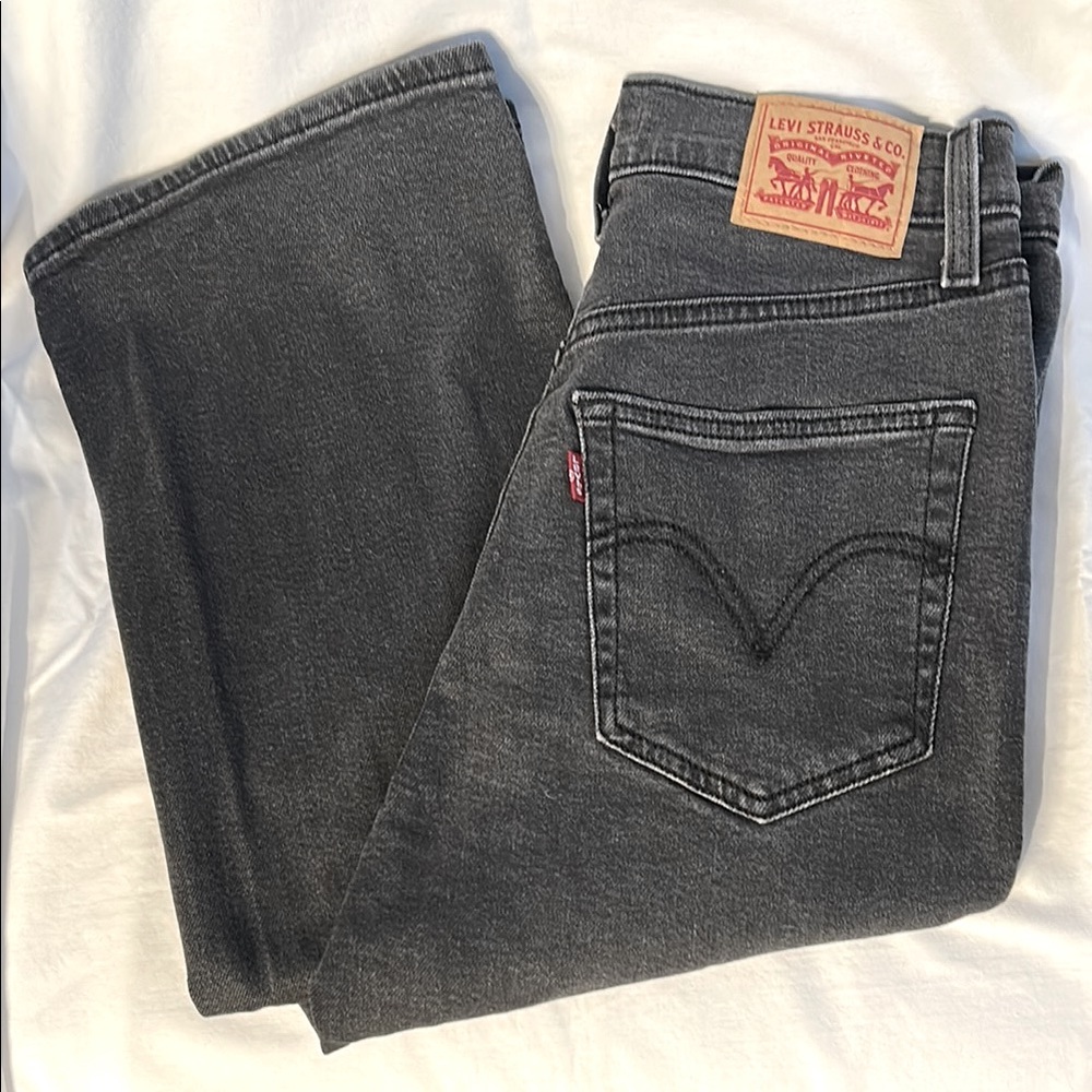 Levi's Black/Gray Straight Jeans Classic Style 29x33